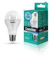 Лампа светодиодная LED17-А65/845/E27 17Вт грушевидная 4500К бел. E27 1530лм 170-265В Camelion 12309