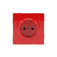Розетка силовая KANT 2P+E защ. шторки красн. сатин DKC 7001003