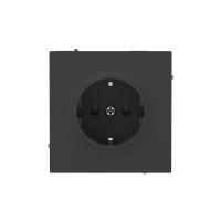Розетка силовая KANT 2P+E без шторки черн. уголь DKC 7012033