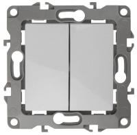 Механизм выключателя 2-кл. СП Эра12 10А IP20 12-1104-01 250В 10AX бел. Эра Б0014645