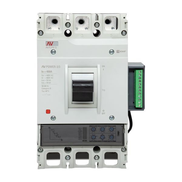 Выключатель автоматический 3п 400А 50кА AV POWER-3/3 ETU2.2 AVERES EKF mccb-33-400-2.2-av