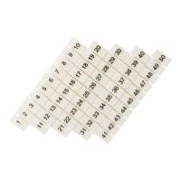 Маркеры для UT/ST/Push-in 6 с нумерацией 1-50 (уп.100шт) EKF zb-st-6-1-50