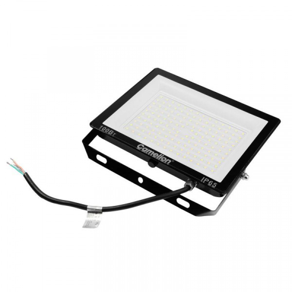 Прожектор LFL-10004 C02 (LED SMD 100Вт 10000лм 230В 6500К 245х233.5Х31) черн. Camelion 16333