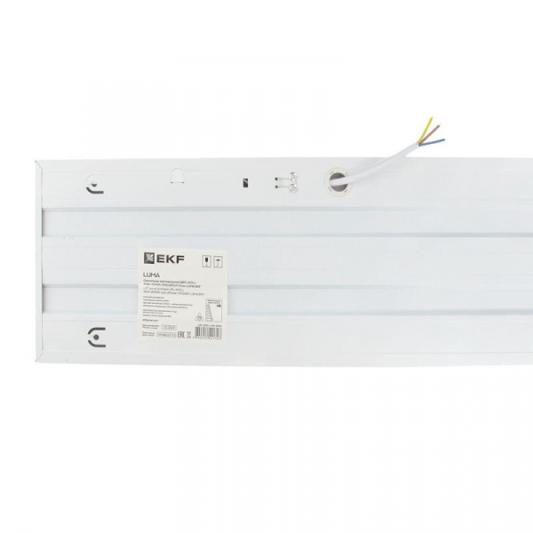 Светильник светодиодный ДВО 4114-L 36Вт 6500К 1195х180х19 опал EKF LPL-4114-L-36-6500