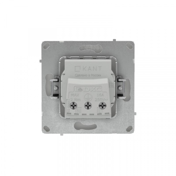 Розетка силовая KANT 2P+E защ. шторки бел. песок DKC 7010003