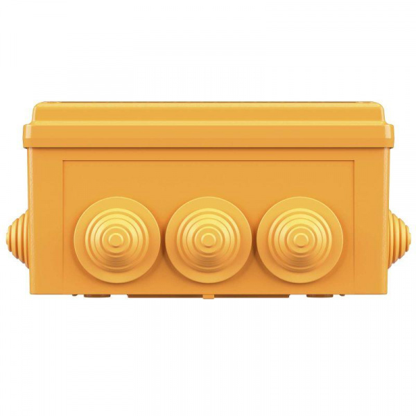 Коробка ответвительная FS 150х110х70мм 4р 450В 32А 10кв.мм нерж. контакт с каб. вводами и клеммн. IP55 пластик. DKC FSK21410