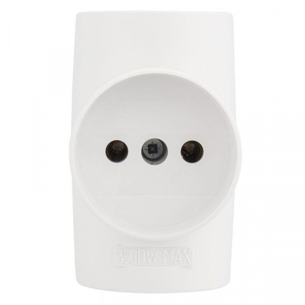 Разветвитель 3-м без заземл. 10А IP20 бел. Rexant 11-1077