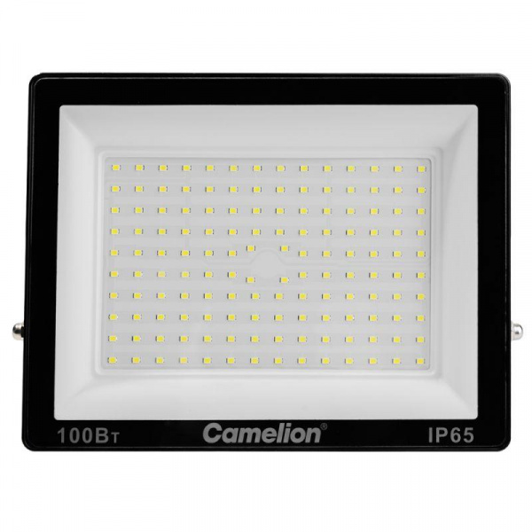 Прожектор LFL-10004 C02 (LED SMD 100Вт 10000лм 230В 6500К 245х233.5Х31) черн. Camelion 16333