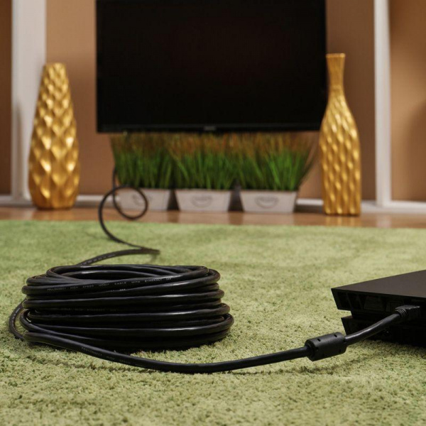 Шнур HDMI-HDMI gold 20м с фильтрами (РЕ bag) PROCONNECT 17-6210-6