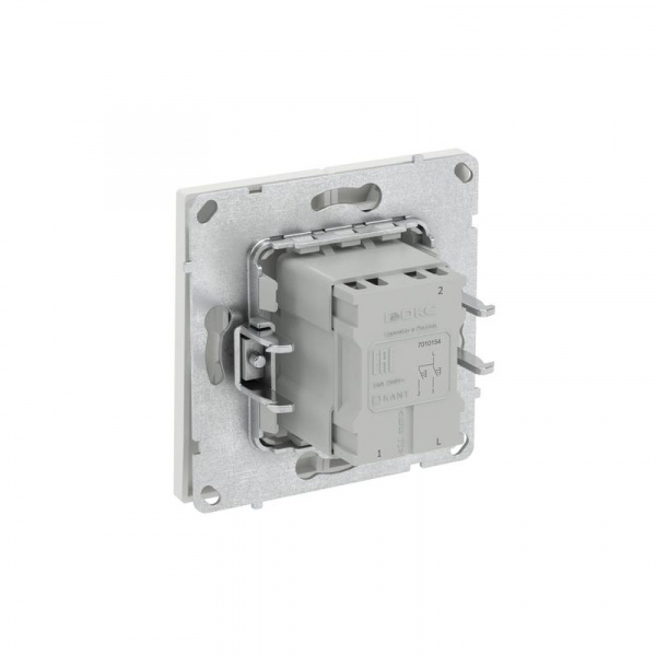 Кнопка 2-кл. KANT бел. песок DKC 7010154