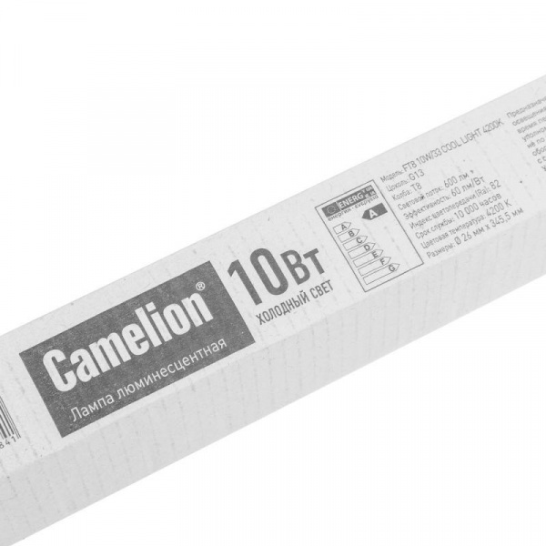 Лампа люминесцентная FT8-10W/33 10Вт T8 4200К G13 Camelion 5873