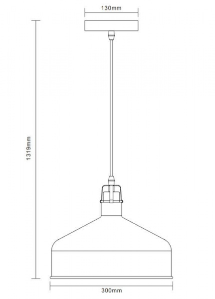 Светильник PL-425L С62 подвес. Amsterdam 1хE27 60Вт 230В черн.+медь Camelion 13029